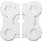 Ekena Millwork Luna Architectural Grade PVC Contemporary Ceiling Medallion, Two Piece, 28"OD x 3"ID x 9 3/4"C x 1"P CMP28LA2-03000 - alternate 1